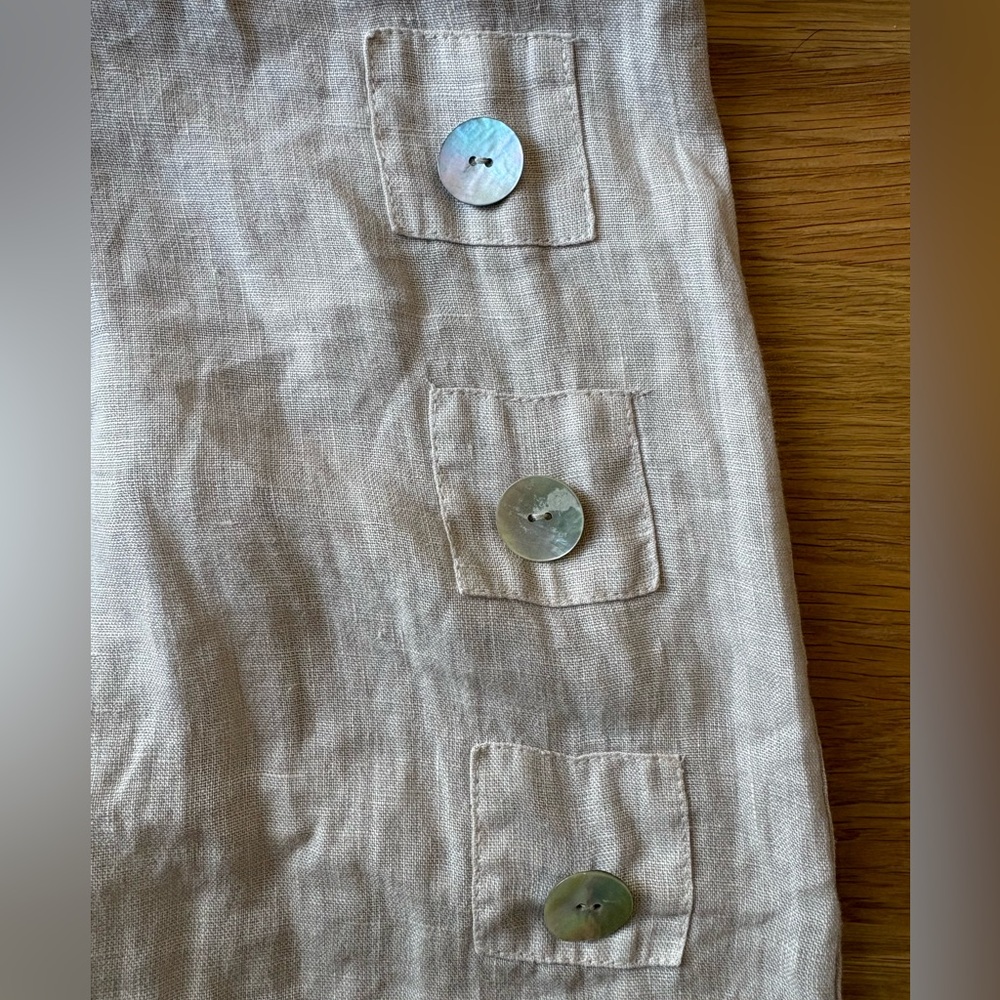 Devitalia Wide Leg Linen Pants / XL/L - Picture 3 of 5